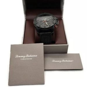 Tommy Bahama TB00103-01 Men's 50mm Black Stainless